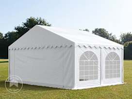 16x16 ft Party Tent w. Base Frame, PVC 750, White