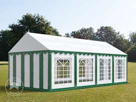 13x26 ft Party Tent, PVC 700, Green-White