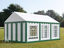 10x20 ft Party Tent, PVC 700, Green-White