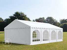 16x26 ft Party Tent w. Base Frame, PVC 750, White 16x26 ft Party Tent w. Base Frame, PVC 750, White