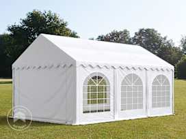 13x20 ft Party Tent w. Base Frame, PVC 750, White 13x20 ft Party Tent w. Base Frame, PVC 750, White
