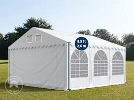 16x20 ft 8.5 ft Sides Party Tent w. Base Frame, PVC 800, White