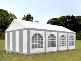 13x26 ft Party Tent, PE 450, Gray-White