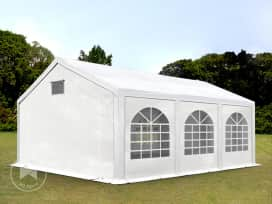 10x20 ft Party Tent, w. ground frame, PE 550, White