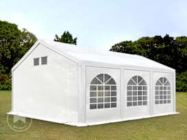 13x20 ft Party Tent, w. Base Frame, PE 550, White 13x20 ft Party Tent, w. Base Frame, PE 550, White