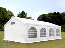 13x26 ft Party Tent, w. Base Frame, PE 550, White