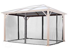 Mosquito Net (4-piece) for Gazebo Forest Deluxe, 10x13 ft, Gray