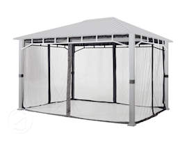 Mosquito Net (4-piece) for Gazebo Sunset Superior, 10x13 ft, Gray