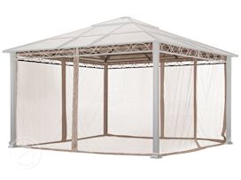 Mosquito Net (4-piece) for Gazebo Rendezvous Deluxe, Cappuccino, 13x13 ft