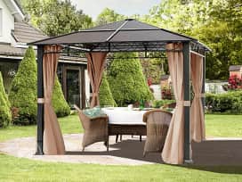 Garden Gazebo Hardtop Rendezvous Deluxe, 10x10 ft, Cappuccino