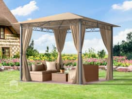 Garden Gazebo Rendezvous Premium 10x10 ft, Cappuccino