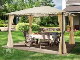 10x13ft Soft Top Gazebo Rendezvous Classic, Champagne