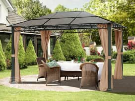 Garden Gazebo Hardtop Rendezvous Deluxe, 10x13 ft, Cappuccino