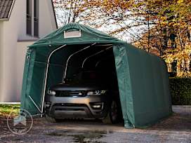11x16 ft Carport Tent / Portable Garage, PVC 800, Dark Green 11x16 ft Carport Tent / Portable Garage, PVC 800, Dark Green