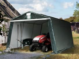 11x15 ft Carport Tent / Portable Garage, PE 450, Dark Green