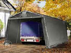11x20 ft Carport Tent / Portable Garage – PE 600, Gray