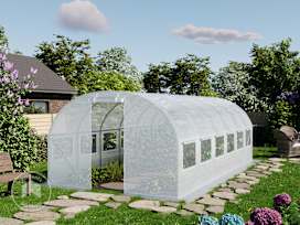 10x20 ft Tunnel Greenhouse, PE, Green