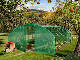 13x20x6.5 ft Tunnel Greenhouse, PE, Green