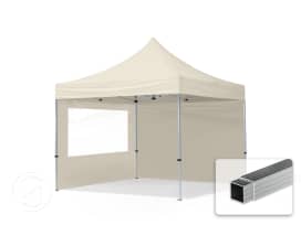 10x10 ft PES 700 Pop-Up Canopy ECONOMY Aluminum 1.3 in., incl. Sidewalls with Panorama Windows, Cream 10x10 ft PES 700 Pop-Up Canopy ECONOMY Aluminum 1.3 in., incl. Sidewalls with Panorama Windows, Cream