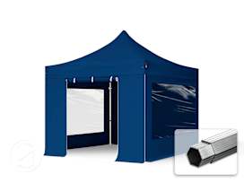 10x10 ft PES 800 Pop-Up Canopy PROFESSIONAL Aluminum 1.6 in., incl. Sidewalls with Panorama Windows, Blue 10x10 ft PES 800 Pop-Up Canopy PROFESSIONAL Aluminum 1.6 in., incl. Sidewalls with Panorama Windows, Blue