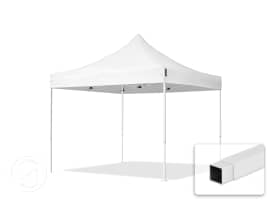 10x10 ft PES 700 Pop up canopy ECONOMY Steel 1.2 in., White