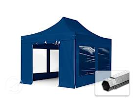 10x15 ft PES 800 Pop-Up Canopy PROFESSIONAL Aluminum 1.6 in., incl. Sidewalls with Panorama Windows, Blue 10x15 ft PES 800 Pop-Up Canopy PROFESSIONAL Aluminum 1.6 in., incl. Sidewalls with Panorama Windows, Blue