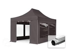 10x15 ft PES 800 Pop-Up Canopy PROFESSIONAL Aluminum 1.6 in., incl. Sidewalls with Panorama Windows, Dark Gray 10x15 ft PES 800 Pop-Up Canopy PROFESSIONAL Aluminum 1.6 in., incl. Sidewalls with Panorama Windows, Dark Gray