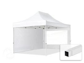 10x15 ft PES 700 Pop-Up Canopy ECONOMY Steel 1.2 in., incl. Sidewalls with Panorama Windows, White 10x15 ft PES 700 Pop-Up Canopy ECONOMY Steel 1.2 in., incl. Sidewalls with Panorama Windows, White