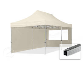 10x20 ft PES 700 Pop-Up Canopy ECONOMY Aluminum 1.3 in., incl. Sidewalls with Panorama Windows, Cream 10x20 ft PES 700 Pop-Up Canopy ECONOMY Aluminum 1.3 in., incl. Sidewalls with Panorama Windows, Cream