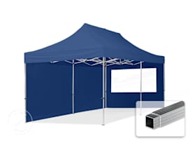 10x20 ft PES 700 Pop-Up Canopy ECONOMY Aluminum 1.3 in., incl. Sidewalls with Panorama Windows, Dark Blue 10x20 ft PES 700 Pop-Up Canopy ECONOMY Aluminum 1.3 in., incl. Sidewalls with Panorama Windows, Dark Blue