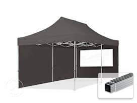 10x20 ft PES 700 Pop-Up Canopy ECONOMY Aluminum 1.3 in., incl. Sidewalls with Panorama Windows, Dark Gray 10x20 ft PES 700 Pop-Up Canopy ECONOMY Aluminum 1.3 in., incl. Sidewalls with Panorama Windows, Dark Gray