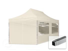 10x20 ft PES 700 Pop-Up Canopy ECONOMY Aluminum 1.3 in., incl. Sidewalls with Panorama Windows, Cream 10x20 ft PES 700 Pop-Up Canopy ECONOMY Aluminum 1.3 in., incl. Sidewalls with Panorama Windows, Cream