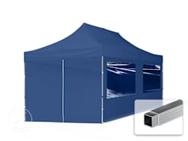 10x20 ft PES 700 Pop-Up Canopy ECONOMY Aluminum 1.3 in., incl. Sidewalls with Panorama Windows, Dark Blue 10x20 ft PES 700 Pop-Up Canopy ECONOMY Aluminum 1.3 in., incl. Sidewalls with Panorama Windows, Dark Blue
