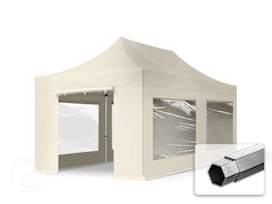 10x20 ft PES 800 Pop-Up Canopy PROFESSIONAL Aluminum 1.6 in., incl. Sidewalls with Panorama Windows, Cream 10x20 ft PES 800 Pop-Up Canopy PROFESSIONAL Aluminum 1.6 in., incl. Sidewalls with Panorama Windows, Cream