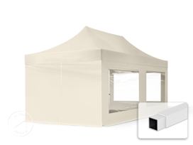 10x20 ft PES 700 Pop-Up Canopy ECONOMY Steel 1.2 in., incl. Sidewalls with Panorama Windows, Cream 10x20 ft PES 700 Pop-Up Canopy ECONOMY Steel 1.2 in., incl. Sidewalls with Panorama Windows, Cream