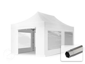 10x20 ft PES 750 Pop-Up Canopy PREMIUM Steel 1.6 in., incl. Sidewalls with Panorama Windows, White 10x20 ft PES 750 Pop-Up Canopy PREMIUM Steel 1.6 in., incl. Sidewalls with Panorama Windows, White