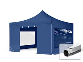 13x13 ft PES 800 Pop-Up Canopy PROFESSIONAL Aluminum 1.6 in., incl. Sidewalls with Panorama Windows, Blue 13x13 ft PES 800 Pop-Up Canopy PROFESSIONAL Aluminum 1.6 in., incl. Sidewalls with Panorama Windows, Blue