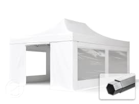 13x20 ft PES 800 Pop-Up Canopy PROFESSIONAL Aluminum 2 in., incl. Sidewalls with Panorama Windows, White