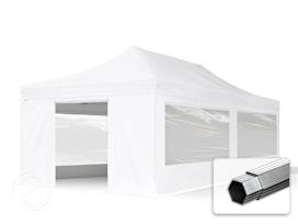 13x26 ft PES 800 Pop-Up Canopy PROFESSIONAL Aluminum 2 in., incl. Sidewalls with Panorama Windows, White