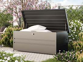 DAVID 290 Gallon Metal Deck Box, Anthracite Gray