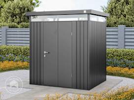 4.9 x 5.9 ft Storage Shed, Anthracite Gray