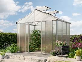 RUBIN 8.6 x 6.4 ft Greenhouse, 10mm Twin-Wall Polycarbonate Panels