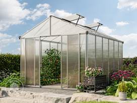 RUBIN 8.6 x 12.6 ft Greenhouse, 10mm Twin-Wall Polycarbonate Panels