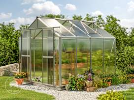 SAPHIR 8.5 x 8.5 ft Greenhouse, 6mm Polycarbonate Panels
