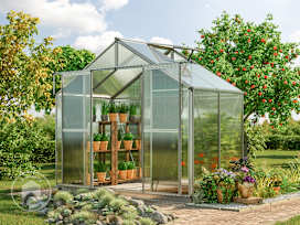 TOPAS 7.4 x 4.4 ft Greenhouse, 6mm Twin-Wall Polycarbonate Panels