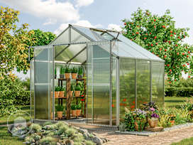 TOPAS 7.4 x 6.4 ft Greenhouse, 6mm Twin-Wall Polycarbonate Panels
