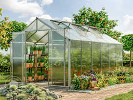 TOPAS 7.4 x 12.6 ft Greenhouse, 6mm Twin-Wall Polycarbonate Panels