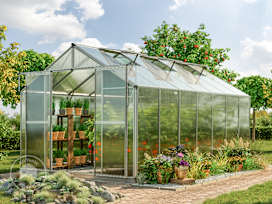 TOPAS 7.4 x 14.7 ft Greenhouse, 6mm Twin-Wall Polycarbonate Panels