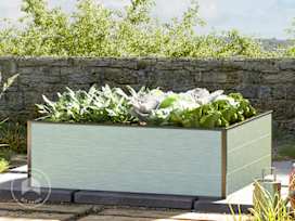 16” Tall Raised Garden Bed (3.2' x 3.9'), Anodized Aluminum 