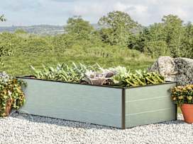 16” Tall Raised Garden Bed (2.5' x 4.9'), Anodized Aluminum 
